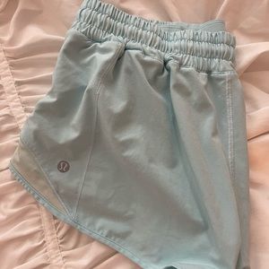 Icing Blue Lululemon Hotty Hot Shorts!!